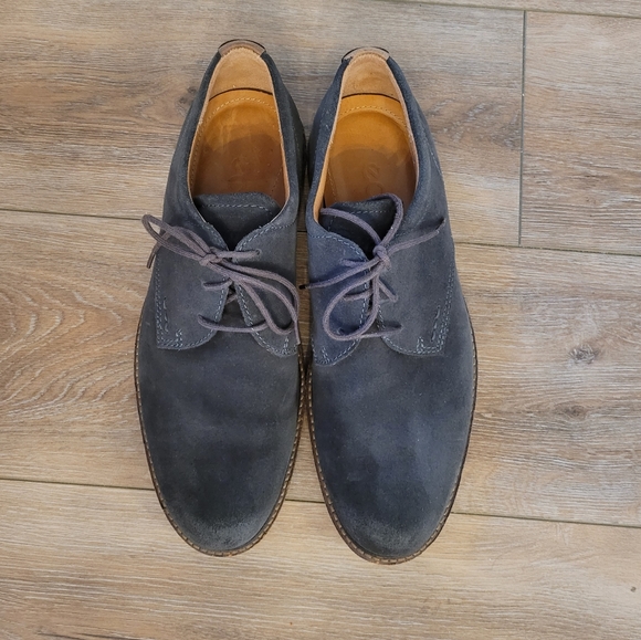 ECCO Gray Suede Oxford Shoe Men's Size 42 EU - Picture 3 of 7